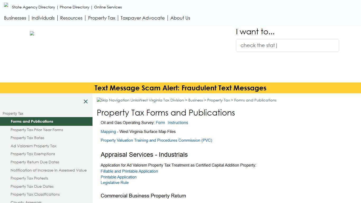 Property Tax Forms and Publications