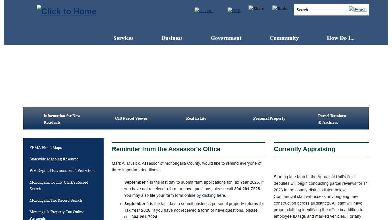 Monongalia County Assessor's, WV | Official Website