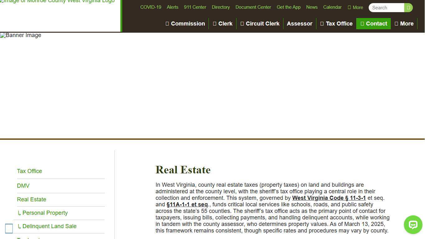 Real Estate | Tax Office | Monroe County West Virginia | Monroe County West Virginia | Monroe County WV Commission, Offices and Agencies